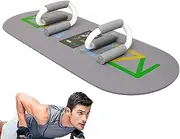 Pushup Handles for Men, S-Shape Pushup Bar, Professional Exercise Equipment, Non-Slip Mat Floor Workouts, Fitness Training, Titanium alloy, Reduced Strain