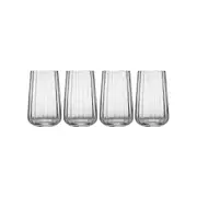 4pc Tempa Esme 450ml Crystal Highball Tumbler Water Cocktail Glassware Cup Clear