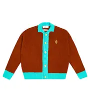 [The Animals Observatory] The Animals Observatory Toucan colorblocked wool cardigan Y 10 multicoloured