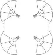 for DJI, Air 3 Drone Accessories, Quick Release Propeller Guard Propeller Blades Protector Cover, for DJI, Air 3 Drone(Gray) Drone Propeller Guard