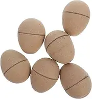 jojofuny 6pcs Easter Eggs Colored Pastel Cute Assorted Decorations Painting Eggs Fake Egg Decorate Shaped Blank Eggs Color Your Own Eggs Crafts Faux Easter Egg Khaki Paper