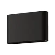 Sierra Round Up & Down Wall Light Black Aluminium 5000K - 19635