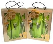 Perrier Jouet Champagne Flutes France Set Of 6 in Gift Boxes - USA Shipper