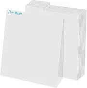 CAXUSD 10pcs White Vinyl Record Dividers Sturdy Vinyl Organizer Tabs for Book Shelf Record Album Sorting Separators