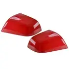 1pair Red Side Door Rearview Mirror Cover Cap Frame Fit For Tesla Model 3