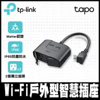 在飛比找PChome24h購物優惠-TP-Link Tapo P400M Wi-Fi戶外型智慧插