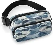 [YTLKGFP] Waist Pack Three Small Dogs Printed Butt Pack Fanny Pack Hip Bum Bag for Workout Traveling Casual Running Hiking Cycling, Three Small Dogs, 7.9 X 5.1 in