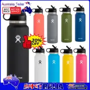 Hydro Flask Water Bottle Stainless steel Wide Mouth with Straw Lid Love Drinking