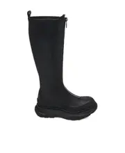 Alexander McQueen Tread Slick Front-Zipped Boots 35,36,37,38,39,40,41 black