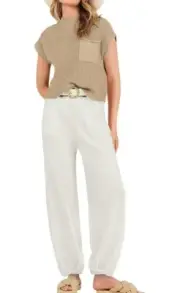 NWT Two Piece Outfits Sweater Sets,Knit Pullover Tops / High Waisted Pants XS