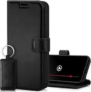 SURAZO Premium Mobile Phone Case for Samsung Galaxy A35 Leather - Foldable Genuine Leather Protective Case [Magnet, Card Slot, RFID Protection, Stand Function] Flip Flip Wallet Case Cover Leather Case