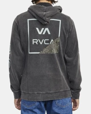 RVCA Fraction Hoodie Men's Pullover Fleece Graphic Logo Sweatshirt NEW NWT Large