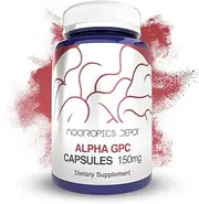 Alpha GPC Capsules | 150mg | 180 Count | Cholinergic Supplement | Brain Health Supplement | Supports Healthy Brain Function | Enhance Cognition, Memory + Focus