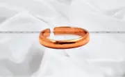 Tamba Copper Sun Surya Astrology Handmade Ring Solid Band AUS Size P Adjustable
