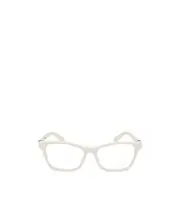 Moncler Eyewear Rectangle Frame Glasses 53 White