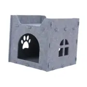 Pet Cat Nest Self Warming Removable Cube Bed for Chihuahua Poodle Pomeranian
