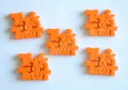 Trick or Treat Worded Halloween Flat Back Craft Embellishments / Quilt~Sewing