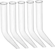 Alipis 5PCS Transparent Ox Horn Tube Distillation Apparatus for Laboratory Teaching Premium Chemistry Class Equipment Safe and Convenient Experiment Lesson Supplies