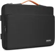 KIZUNA Laptop Bag Case 15.6 Inch Computer Shoulder Sleeve Briefcase for MacBook Pro 16 M1 M2 Max 2023/15.6" Dell XPS 15/HP Envy x360 15/16" Lenovo Thinkbook 16+/IdeaPad Flex 5i/ASUS,Black