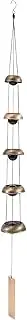 Copper Wind Chimes for Outside,Memorial Sympathy Wind Chimes,Copper Wind Chimes with 5 Bells,Feng Shui Wind Bell for Home Garden Patio Porch Zen Decor