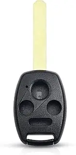 FLJKCT Car Key Case 2/3/4 Buttons Car Remote Key Shell,for Honda Accord Civic CRV Pilot Jazz Fit Odyssey Ridgeline Insight