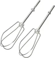 Pack Replacement Whisk for Electric Mixer, Stainless Steel Mixer Whisk, 18.5 cm Whisk for Electric Mixer, Kitchen Whisk for Hand Mixer Baking, Mixing