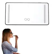 Car Sun Visor LED Makeup Cosmetic Vanity Mirror Set with 3 Type Light Touch Screen