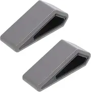 OSALADI 2Pcs Adjustable Laptop Stand Mini Radiator Riser for Notebook Computer Black and Grey Ergonomic Heightening Support Bracket for Desk Use Slip Design for Stable Laptop