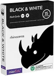 mierEdu Black and White Cognitive Flash Cards