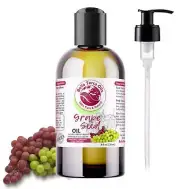 Organic 8oz Grape Seed Oil - Pure, Cold-Pressed, All-Natural Oil for Beauty & We