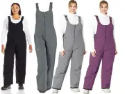 White Sierra Women's T9717WX Toboggan Iinsulate Ski Snow Bib Pant Extended Sizes