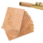 Alto Sax Neck Cork Replacement Kit - 10pcs Universal Sax Joint Cork Sheet for
