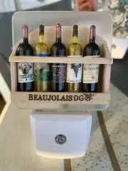 Wine With Bottles On Rack Fun In Led Dusk To Dawn Night Light