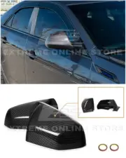 For 09-14 Cadillac CTS CTS-V | GM Style CARBON FIBER Mirror Covers Replacement