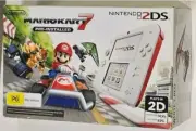 Nintendo 2DS Mario Kart 7 White+Red Edition Console New