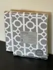 West Elm Cotton Canvas Circle Lattice Drape (2 panels, 48" x 96")