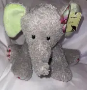 Pier 1 Imports Elsie Elephant Plush 3017759 Stuffed Animal Toy Gray 9" Lovey NWT