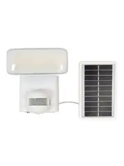 Shepherd 1 Light LED Solar Floodlight in White with Sensor