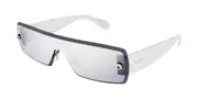 Azzedine Alaia AA0083S 002 Women’s Sunglasses Silver Size 99