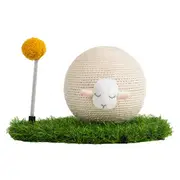 Cute Sheep Cat Scratcher Ball Toy