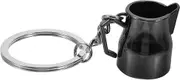 KITANDOVE Unique Coffee Keychain Innovative Metal Latte Art for Handbags Backpacks and Car Keys for Coffee Lovers and Decorative Charm