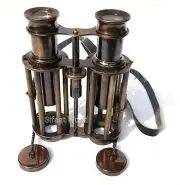 6.5" Black Antique Brass Binocular with Aluminium Circular Wire,Cyber MondayGift