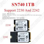 1TB M.2 2230 2242 SSD NVMe PCIe 4x4 SN740 For Steam Deck ASUS ROG Flow X Laptop