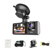 1080P Car DVR Dual Lens Dash Cam Front & Rear Video Recorder Camera Night Vision