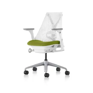 【Herman Miller】Sayl 全功能-白框/綠座 l 原廠授權商世代家具(人體工學椅/辦公椅/主管椅)