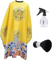 Healeved 1 Set Hair Salon Tool Professional Haircut Cape Ergonomic Hairdressing Brush Spray Bottle Yellow Barber Tools for Precision Haircuts Easy Cleanup