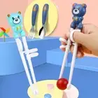 Learning Chopsticks Spoon Fork Chopsticks Set Children Tableware Set Dinnerware