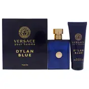 Dylan Blue by Versace for Men - 2 Pc Gift Set 3.4oz EDT Spray, 3.4oz Perfumed Bath and Shower Gel