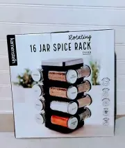 Kamenstein 5084920 Heritage 16-Jar Revolving Pre-Filled Countertop Spice Rack