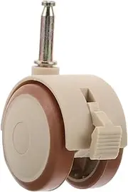 UTHCLO Crib Casters Roller Wheels Caster Wheels Chair Parts Replacement Wheels for Desk Chair Wheels Replacement Swivel Caster Wheel Universal Wheel Replacement Wheels Beige Rubber